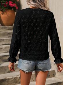 Women Tops - 黑色 - 查看 5