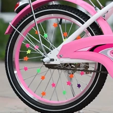 36pcs Colorful Plastic Clip Bicycle Wheel Spoke Beads, Universal Bike Wheel Decorations And Spoke Covers, Perfect For Halloween, Christmas, Easter, Birthday, New Year, Etc. Easy To Install, Suitable For Most Standard Types Of Bicycle Wheels