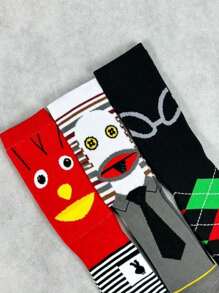 Calcetines Unisex con estampado Divertido 31 Minutos MELISSA SHOP - Rojo - Ver 3