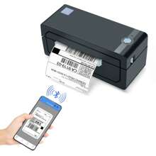JADENS Bluetooth Thermal Shipping Label Printer – Wireless 4x6 Shipping Label Printer, Compatible With Android&IPhone And Windows - Black - View 1