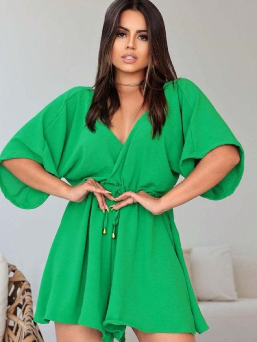 Women Jumpsuits - 綠色 - 查看 1