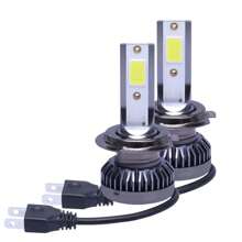 Kit Lampada Farol Ultra led Nano 22000 lumens Branca H4 H1 H7 H3 H11 Hb4 Par - H7 - Visão 3