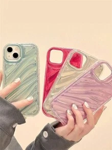Ins風實色手機殼兼容 iPhone 15 11 14 13 12 Pro Xs Max XR X 7 8 6 Plus ，時尚多彩防摔手機殼，防震防摔保護手機背殼 - 紅色 - 查看 3