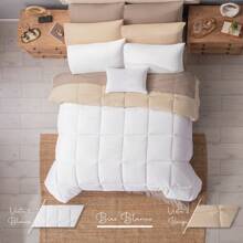 EDREDÓN ACOLCHADO PLUMÓN MATRIMONIAL DOBLE VISTA CONCORD - Blanco - Ver 1