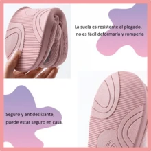 Plush Slippers Keep Warm Soft And Comfortable Unisex - Pink - View 4