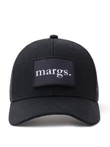 1pc Unisex Black Cartoon Pattern Mesh Breathable Sun Protection Baseball Cap, Suitable For Casual Daily Wear - Multicolor - View 10