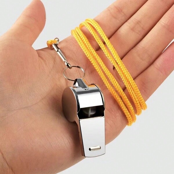 1pc Stainless Steel Whistle For Football, Basketball, Referee