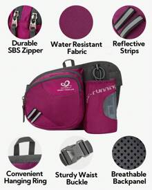 Sports Bag - 玫紅色 - 查看 5