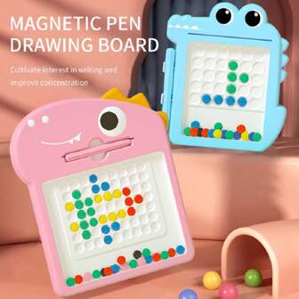 Magnetic Drawing Board With Magnetic Pen For Kids To Erase; Handwriting Exercise For Girls And Boys; Children Drawing Board; Christmas/Thanksgiving Present [Certified For Children],Back To School