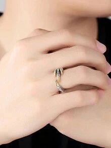 1只復古男士龍爪戒指,開放式鷹爪單指戒指 - 彩色 - 查看 2