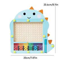 1 套迷宫拼图玩具，配有笔和滚珠，有助于培养儿童的发育和颜色识别能力 [认证产品]学校、学生、文具、学校用品 - 藍色 - 查看 3