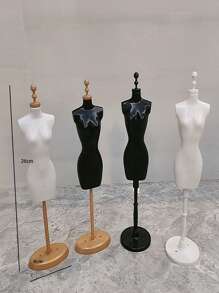 25cm Height 6-Part Doll Model Mannequin Dress Form, Human Figure Display Stand Exhibition Rack Support, 27.5g - Multicolor - View 10