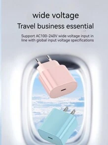 1 Sets Fit Fast Charging 20W PD Type C Power Wall Charger With 3ft (About 1 Meter) Charging Cable Compatible With IPhone IPad