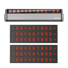Baseus Car Phone Number Temporary Parking Card Hidden Luminous Auto Accessories Plates Car Park Stop Multiple Characters - Dark Grey - View 4