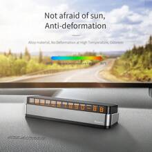 Baseus Car Phone Number Temporary Parking Card Hidden Luminous Auto Accessories Plates Car Park Stop Multiple Characters - Dark Grey - View 11