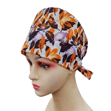 1頂女士高檔印花工作帽,護士帽,抗菌防塵適用於醫院手術護士,美容師等,或家政和清潔工人。 - 彩色 - 查看 6