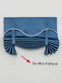 1入組貼式home密閉門用遮光簾,私隱保護、防熱隔熱、適用於露台、法式門、前門、側光簾捆扎式遮陽罩,易於安裝 - 藏蓝色 - 查看 9