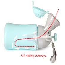 1 pieza Orinal portátil para bebé y niño, inodoro de emergencia para campamento, carro y viaje. Entrenamiento de pipí para niños. - Azul - Ver 2