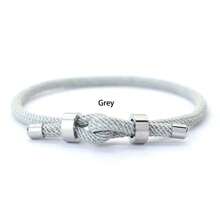 diffone Pulseira de fio vermelho da sorte para homens e mulheres, pulseira de corrente com cordão ajustável de aço inoxidável Roja De Proteccion