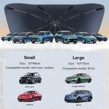 Baseus Car Windshield Sunshades Cover Foldable Sun Shade Umbrella Sunblind For Y Front Window Sun Protection - Black - View 9