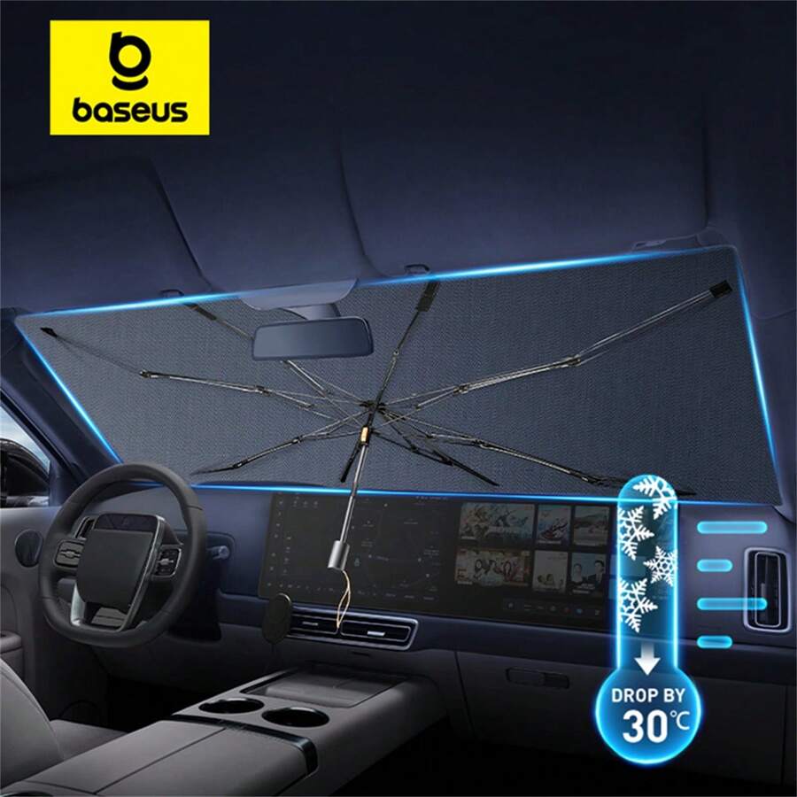 Baseus Car Windshield Sunshades Cover Foldable Sun Shade Umbrella Sunblind For  Y Front Window Sun Protection