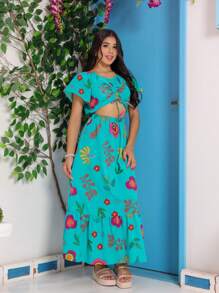 Young Girls Sets - Màu xanh bạc hà - Xem 2