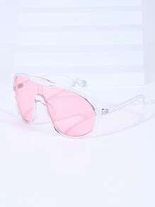 1pc Fashionable European And American Style Decorative Fashion Glasses For Women Boho Beach Accessories For Women Glasses Shades Valentine's Day For Summer Beach Vacation,Outdoor,Travel