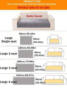 1件套粟米絨&蕾絲拼接沙發套+坐墊,防滑防污全季節沙發保護套,適用於節慶裝飾 - 綠色 - 查看 3