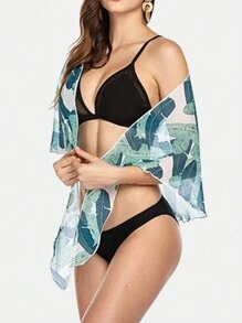 1 Miếng Của phụ nữ bờ biển Váy Sarong mỏng Bikini Bọc & Ngắn Chiều dài Chiffon Cover Ups & Áo đầm - màu xanh lá - Xem 5