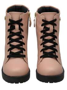 Women Ankle Boots & Booties - Coral Orange - View 6