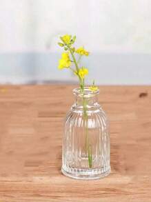 1入組小花瓶,創意玻璃花瓶適合小盆栽植物,適用於日常使用