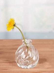 1入組小花瓶,創意玻璃花瓶適合小盆栽植物,適用於日常使用