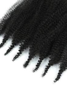 5 Packs 8 Inch Pre-Separated Springy Afro Twist Hair Suitable For Damaged Soft Locs Synthetic Marley Twist Braiding Hair - Black - View 6