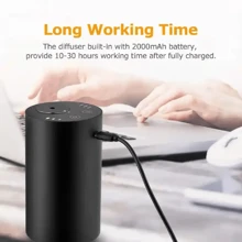 1pc Intelligent Car Air Freshener, Timed Essential Oil Spray Car Aroma Diffuser, Multicolor Available, Suitable For Car And Home Aromatherapy - Black - View 3