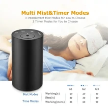 1pc Intelligent Car Air Freshener, Timed Essential Oil Spray Car Aroma Diffuser, Multicolor Available, Suitable For Car And Home Aromatherapy - Black - View 1