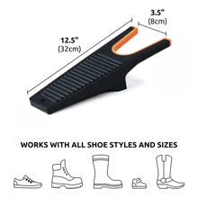 Boot Jack Cowboy Boot Puller - Extra Grip Boot Remover For Cowboy Boots, Work Boots & Outdoor Muck Shoes - Includes Grooved Boot Scraper For Removing Mud - one-size - View 6