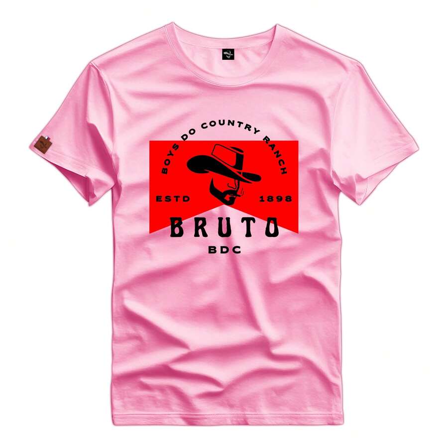 Men T-Shirts - 粉色 - 查看 1