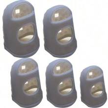 5Pcs Guitar Finger Cover, Thick Silicone Cover Finger Help Practice According To The String Finger Cover Sweep String Finger Pick(Transparent Color) - Multicolor - View 12