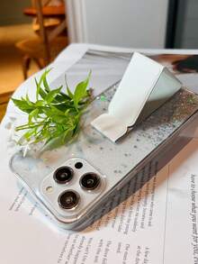 1 Miếng DIY Trắng Ốp lưng & bao da điện thoại Với Bầu trời đầy sao Long lanh Và Giá đỡ , Tương thích với iPhone Samsung Oppo HUAWEI - trắng - Xem 5