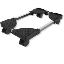 Computer Tower Stand, Adjustable Mobile CPU Stand, CPU Holder PC Tower Stand With Rolling Caster Wheels, Pc Floor Riser Stand, Computer Stand For Desktop Tower Fits Most PC Gaming Desk Accessories - Black - View 4