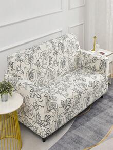 1入組奶絲彈性沙發套,四季印花全覆蓋沙發套 - 彩色 - 查看 4