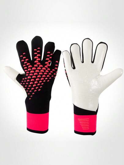 1pair Soccer Goalkeeper Gloves Goalie Finger Protection Equipment Football Gloves