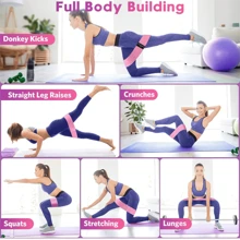 1 Stück Elastische Kniebeuge Widerstandsband Für Wandern, Yoga Und Stretching Übungen, 3 Größen Verfügbar