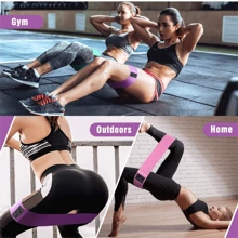 1 Stück Elastische Kniebeuge Widerstandsband Für Wandern, Yoga Und Stretching Übungen, 3 Größen Verfügbar