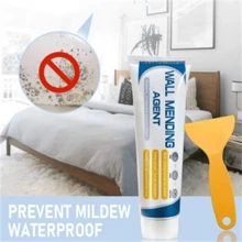1pc Wall Repair Paste Kit With Scraper, Waterproof And Mildew-Proof White Wall Crack Repair Agent, With Nozzle