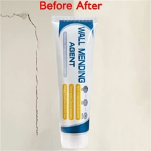 1pc Wall Repair Paste Kit With Scraper, Waterproof And Mildew-Proof White Wall Crack Repair Agent, With Nozzle