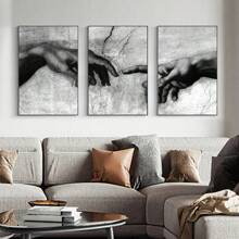 3 cái/bộ tranh sơn dầu Áp phích , Thẩm mỹ tranh sơn dầu , Thiết kế đơn giản , Nhà  Đồ trang trí , Qủa tặng Đối với Bạn , Đối với Phòng khách , Phòng ngủ , Văn phòng , Phòng bếp Nhà hàng Treo tranh Trang trí , Không thấm nước Bức tranh , In , Tác phẩm nghệ thuật , Khung trang trí - nhiều màu - Xem 6