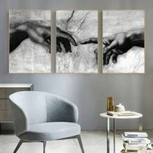 3 cái/bộ tranh sơn dầu Áp phích , Thẩm mỹ tranh sơn dầu , Thiết kế đơn giản , Nhà  Đồ trang trí , Qủa tặng Đối với Bạn , Đối với Phòng khách , Phòng ngủ , Văn phòng , Phòng bếp Nhà hàng Treo tranh Trang trí , Không thấm nước Bức tranh , In , Tác phẩm nghệ thuật , Khung trang trí - nhiều màu - Xem 10