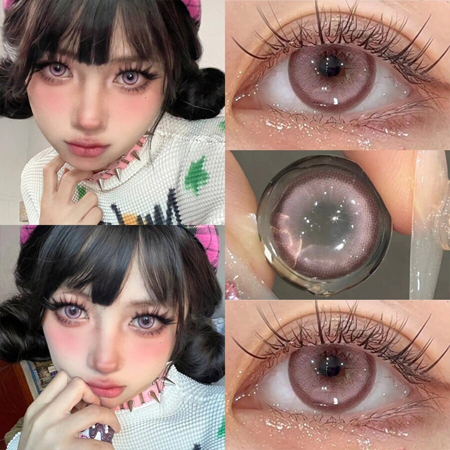 MILLCREEK 14.MM Colored Contact Lens Pink Eyes Soft Lenses Over The Counter Glasses
