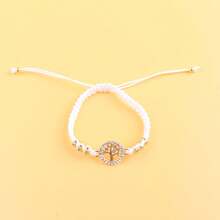 2入組聖誕樹編織情侶手鍊 - 彩色 - 查看 3